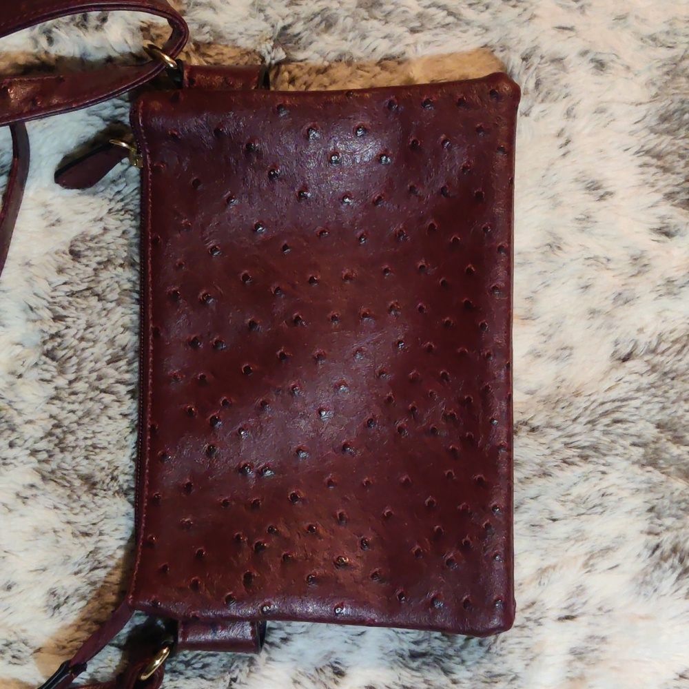 Bueno Faux Ostrich Mini Crossbody Bag - Picture 3 of 7
